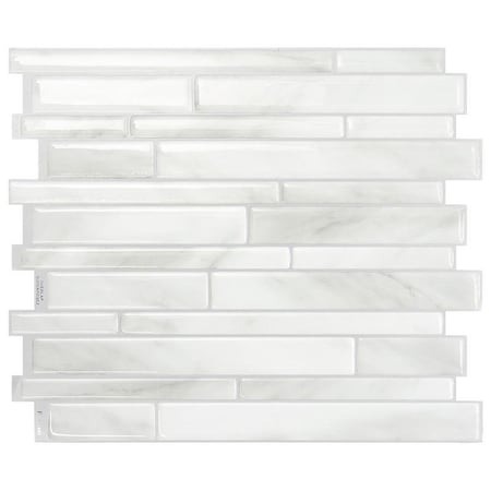 Mosaik Series Wall Tile, 1155 In L Tile, 963 In W Tile, Milano Massa Pattern, GrayWhite